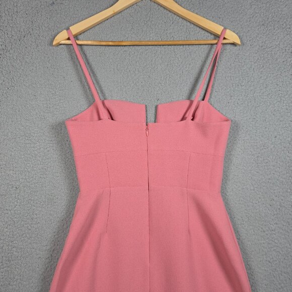 Susana Monaco Mini Dress Small Pink Ponte Pebble Weave Wire Babydoll Barbie NWT - Picture 5 of 14